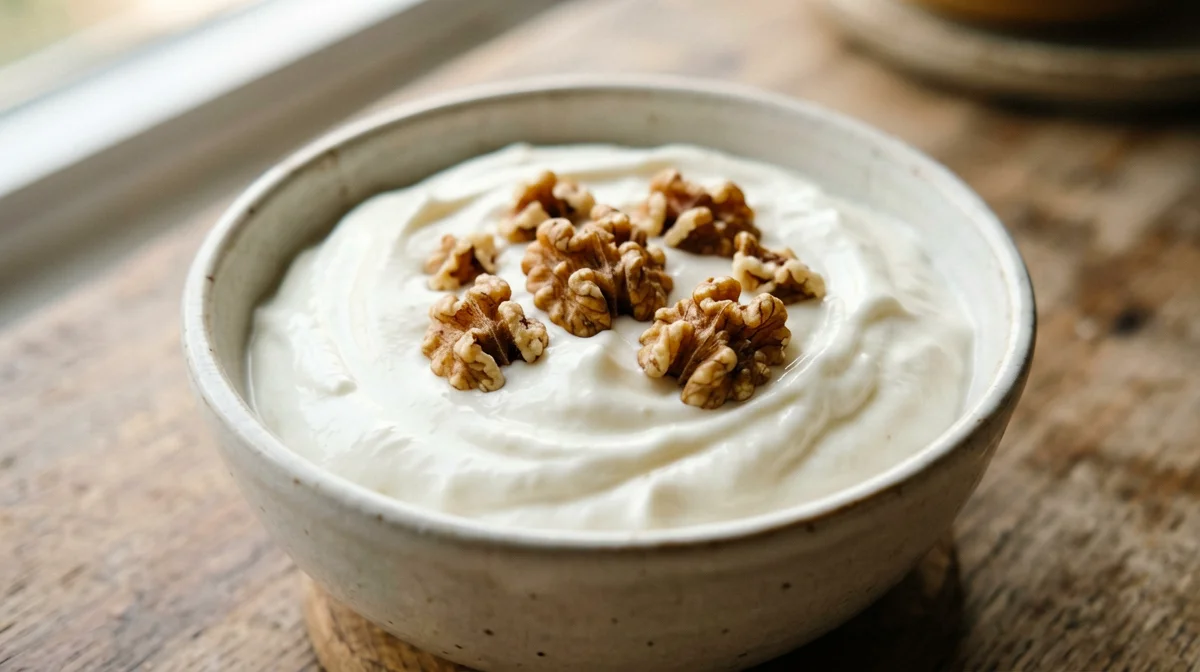 Yogurt greco con noci