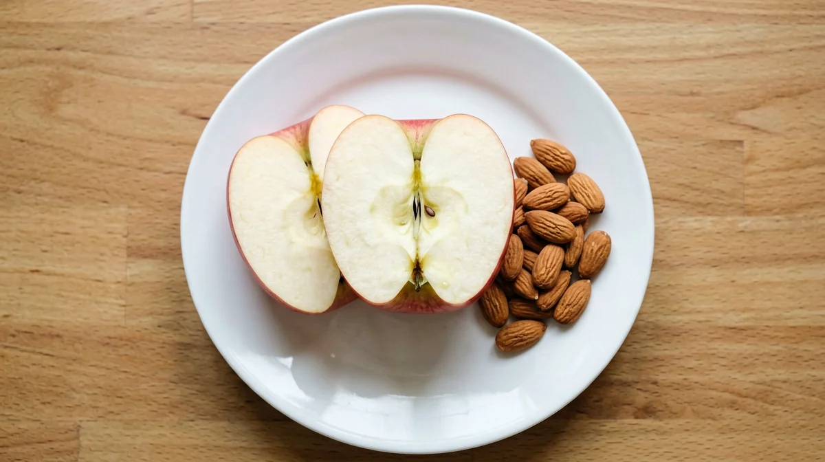 Apple and almonds
