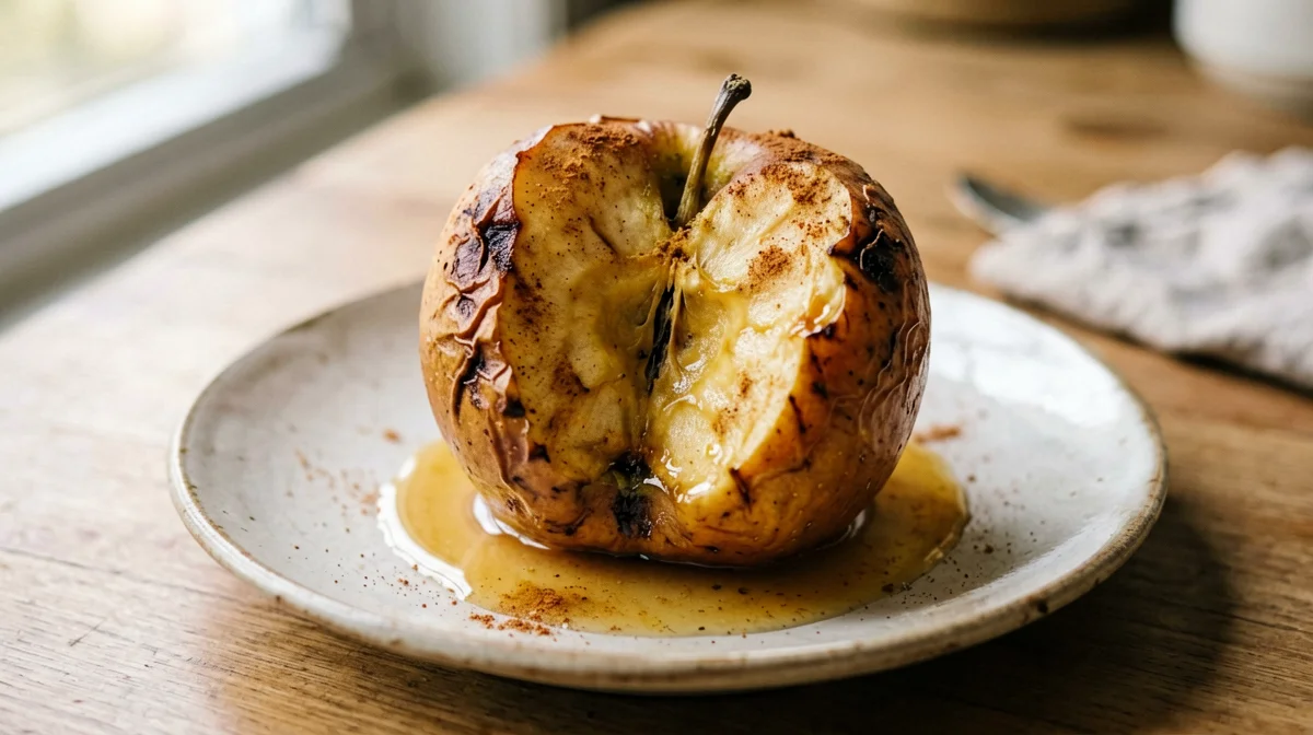 Baked apples with cinnamon