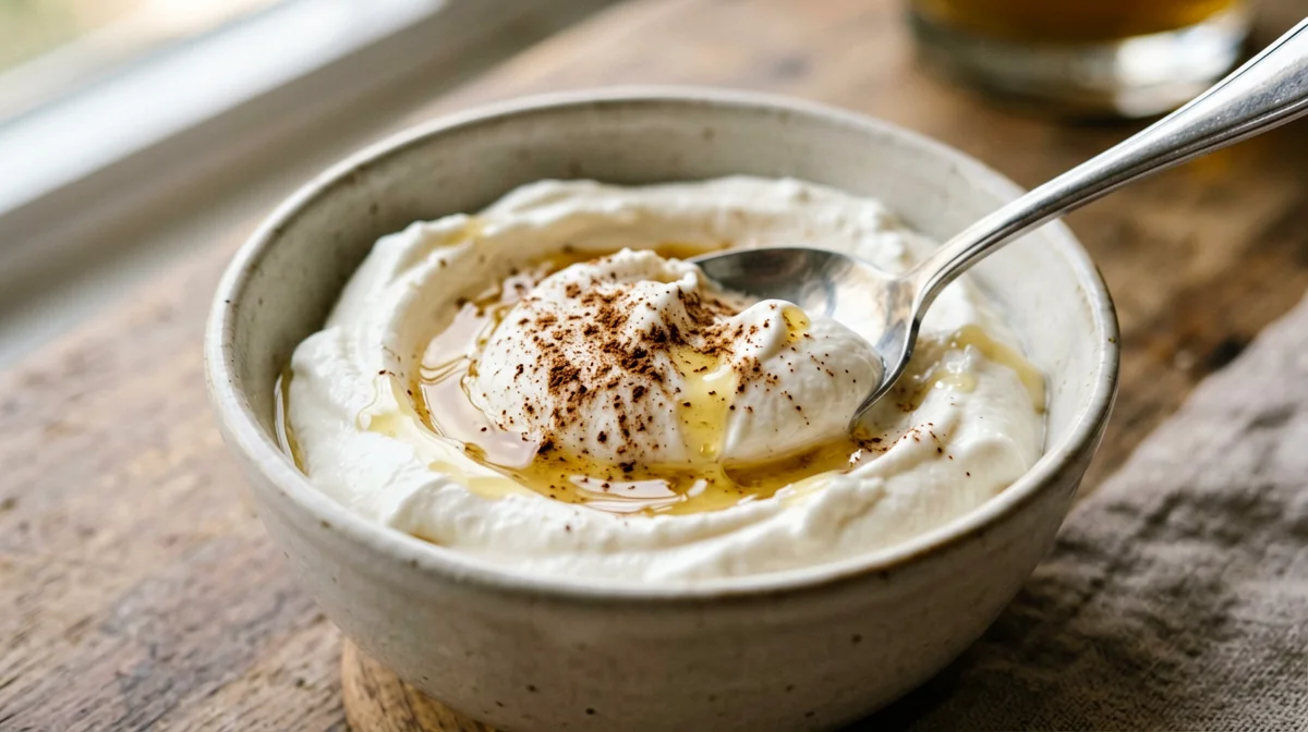 Ricotta con miele e cannella