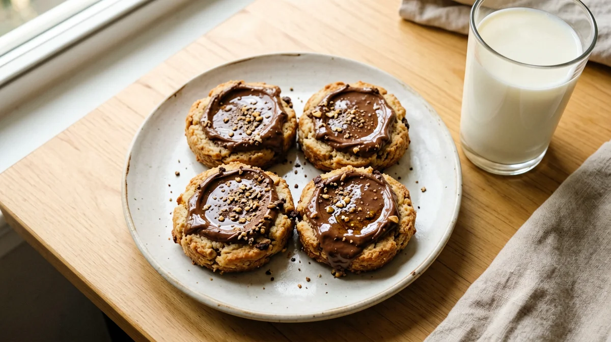 Rusks with homemade cocoa hazelnut spread