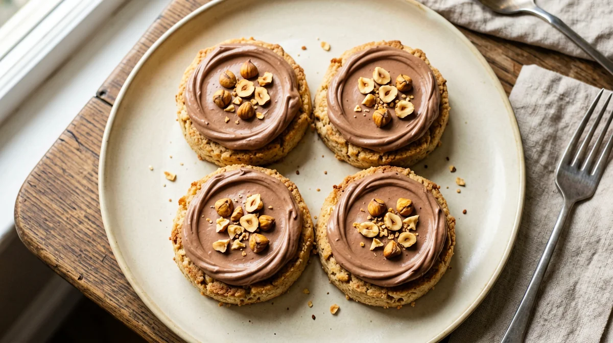Rusks with cocoa skyr spread