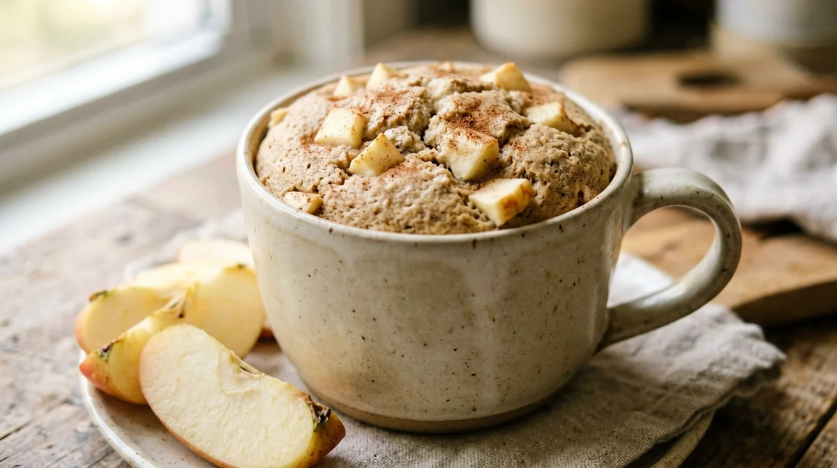 Apple cinnamon mug cake