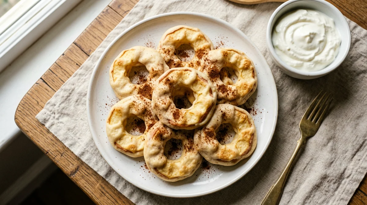Frittelle di mele al forno con yogurt