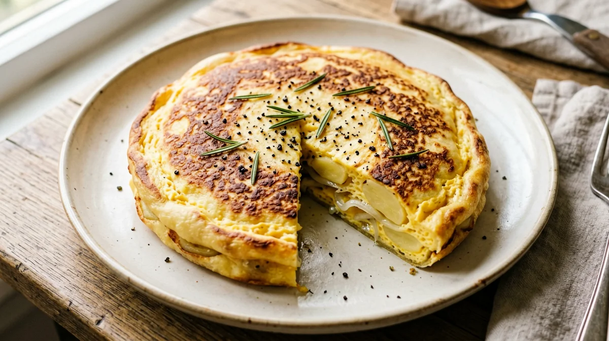 Potato and rosemary pan frittata