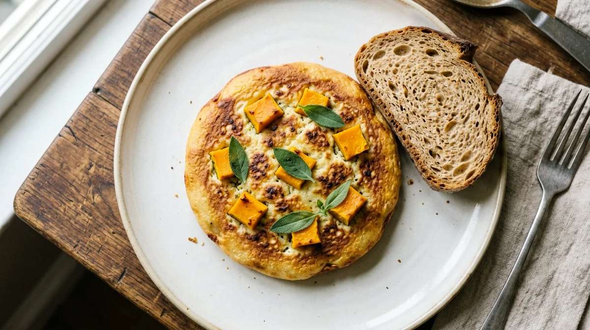Pumpkin and sage frittata