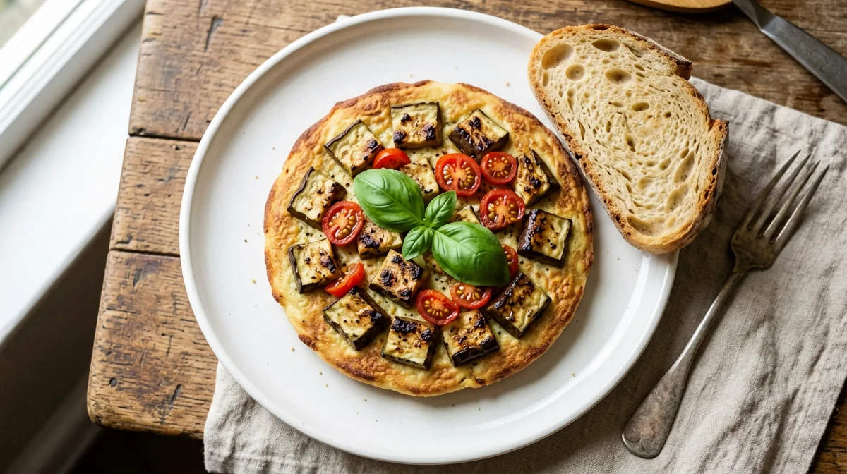 Frittatina di melanzane e pomodoro