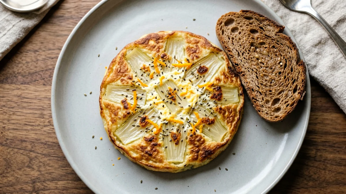 Fennel and orange-scented frittata