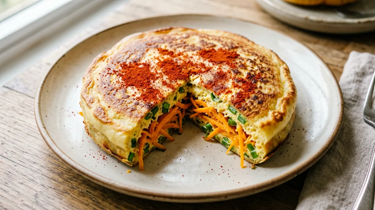 Sweet potato and paprika frittata