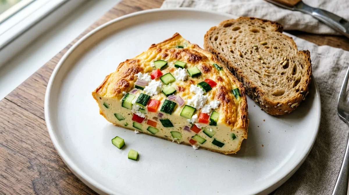 Torta salata di albumi e verdure senza pasta