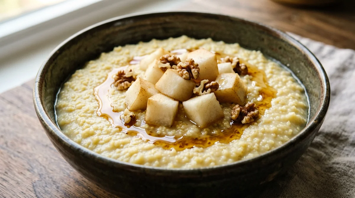 Porridge di miglio con pere e cardamomo