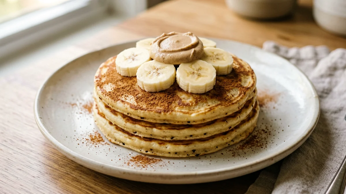 Pancake vegani alla banana e avena