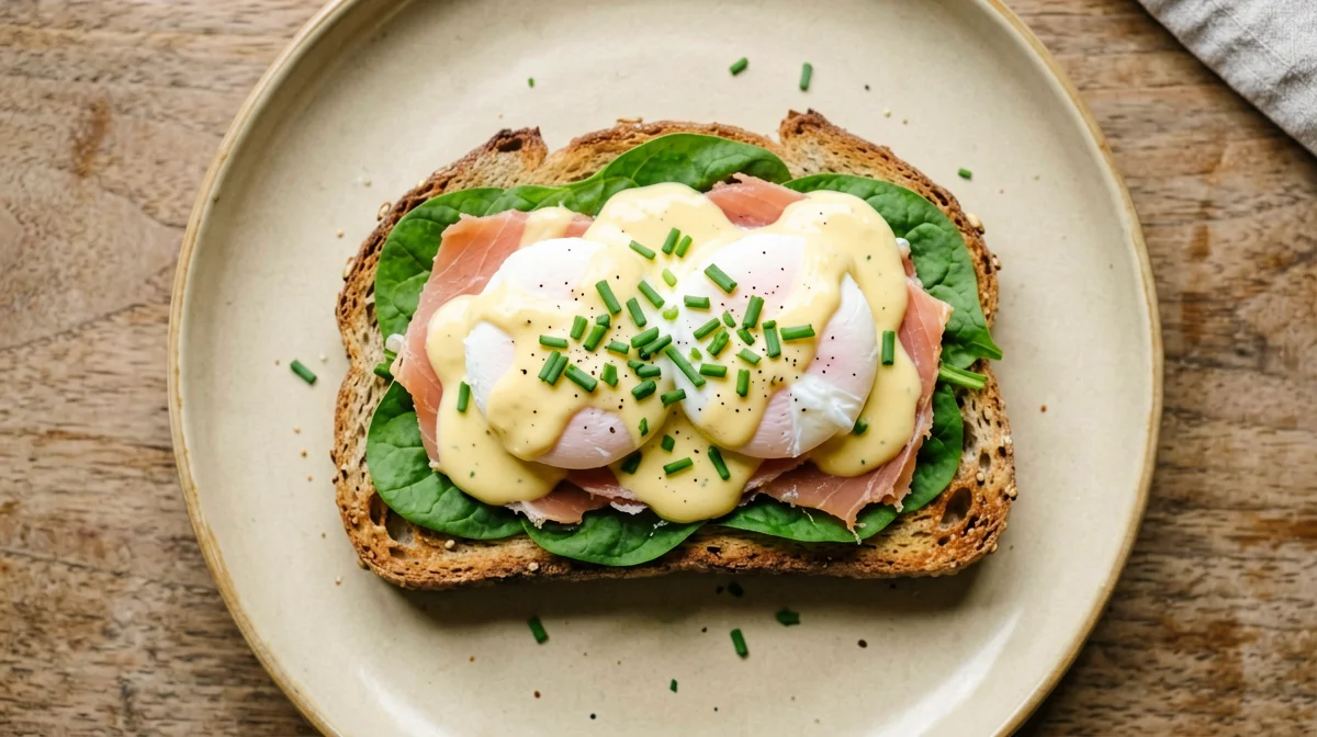 Light eggs royale with smoked salmon