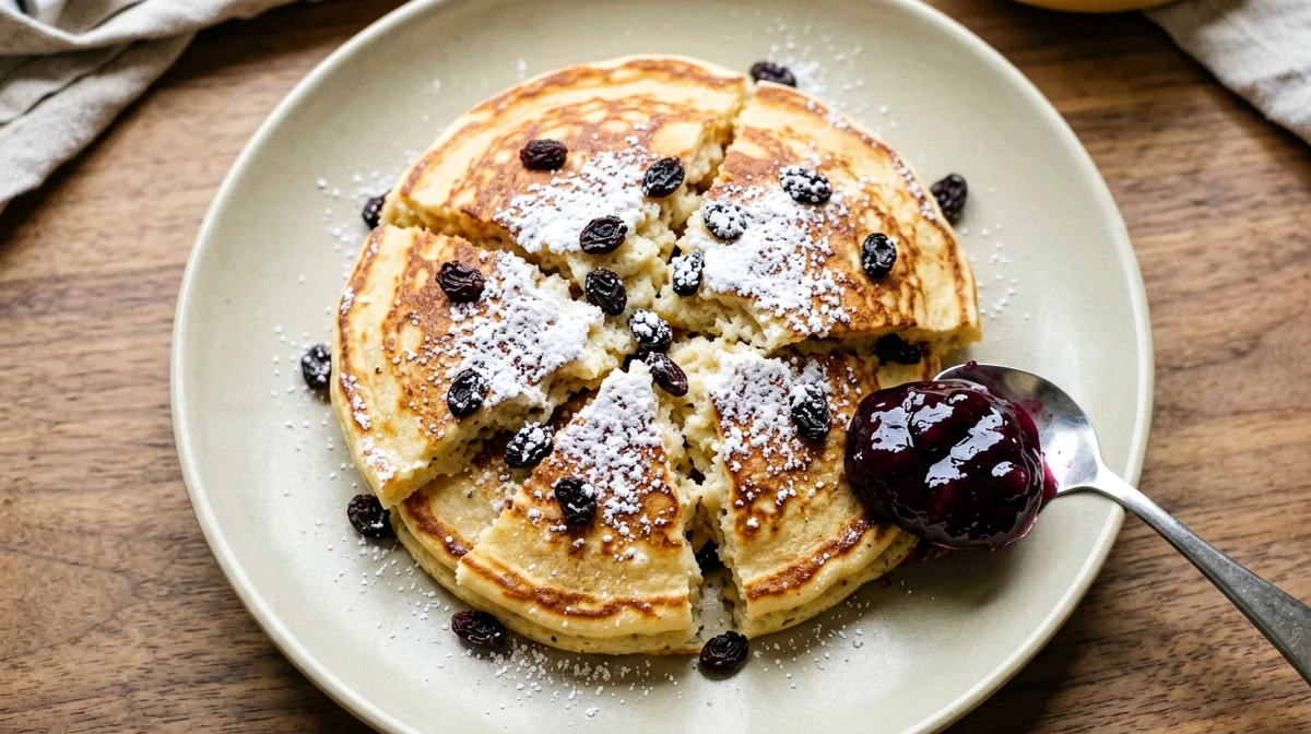 Light Kaiserschmarrn with plum compote
