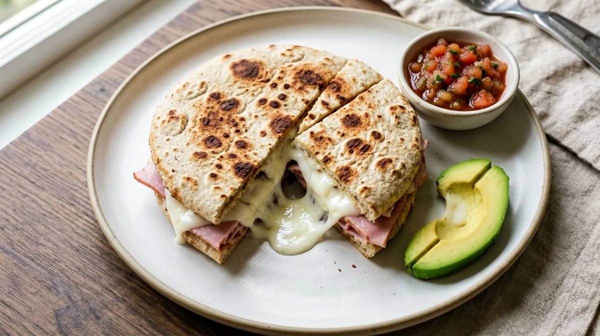 Sincronizadas con prosciutto cotto e mozzarella light