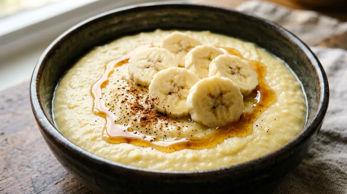 Porridge giamaicano di mais con noce moscata