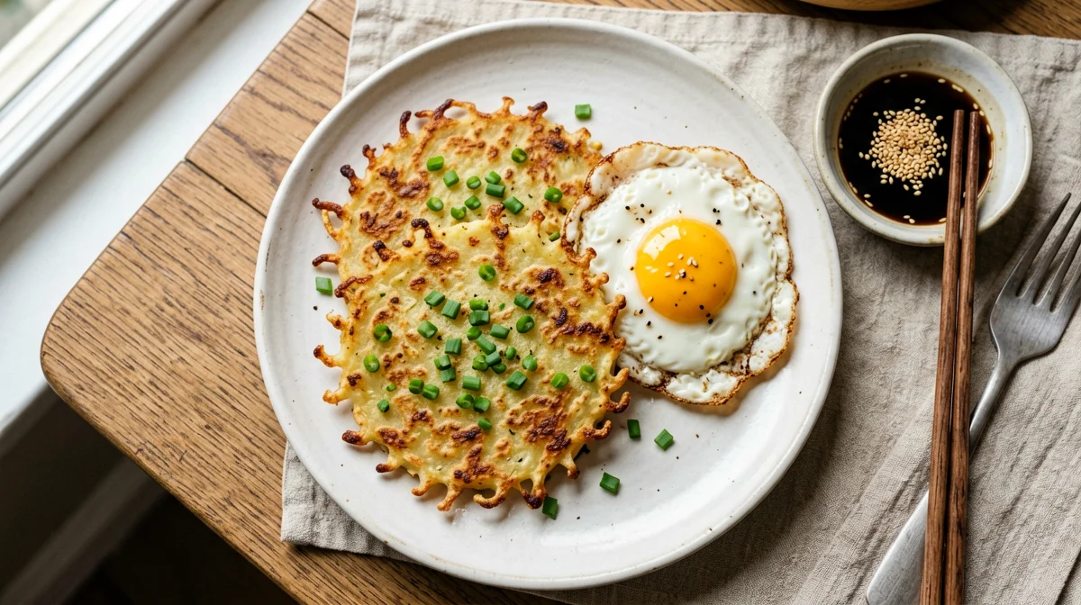 Gamja-jeon: Korean potato pancakes with egg