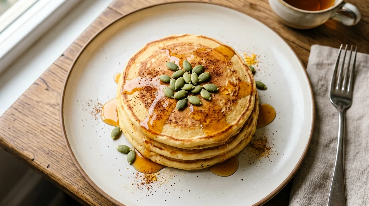 Pancake di zucca speziati con farina di riso
