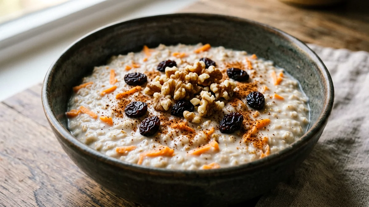 Porridge d'avena alla carota e cannella