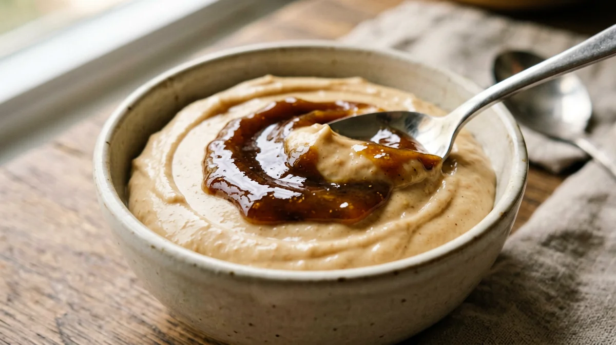 Crema d'avena al caramello di datteri