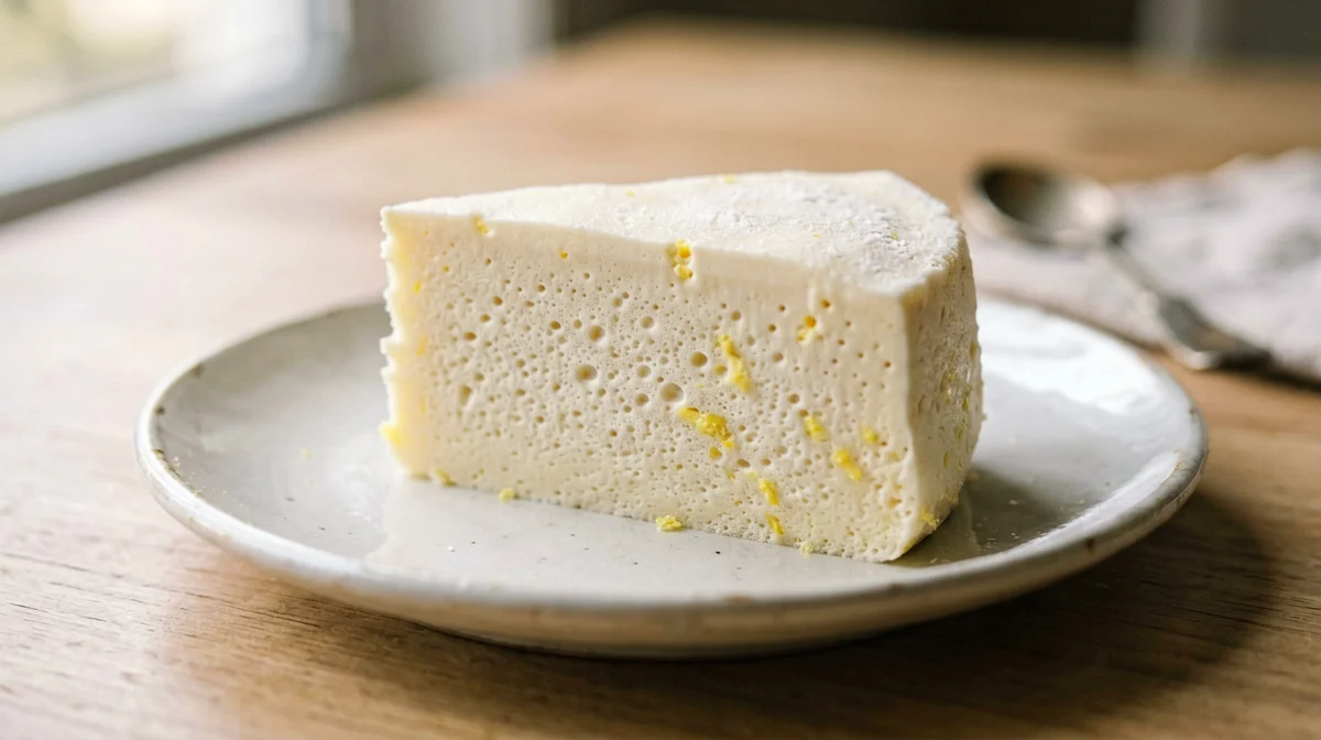 Lemon skyr semifreddo with meringue
