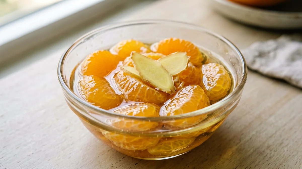 Clementine in sciroppo leggero allo zenzero