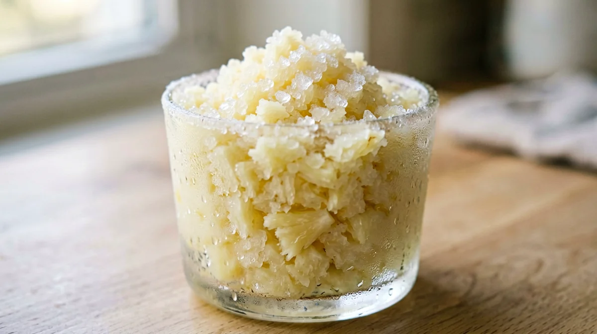 Granita di ananas allo zenzero