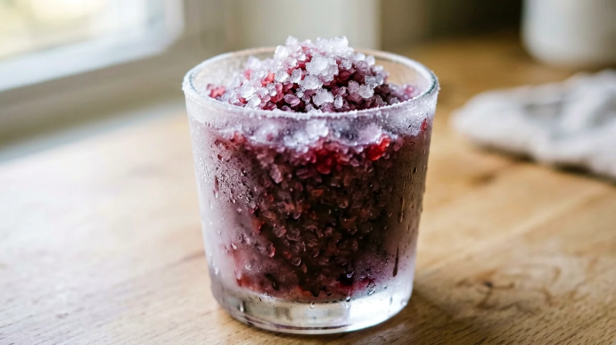 Sugar-free grape granita
