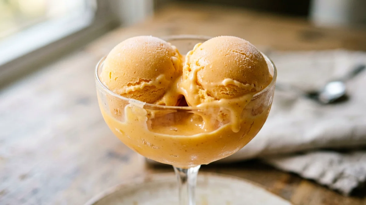 Apricot sorbet