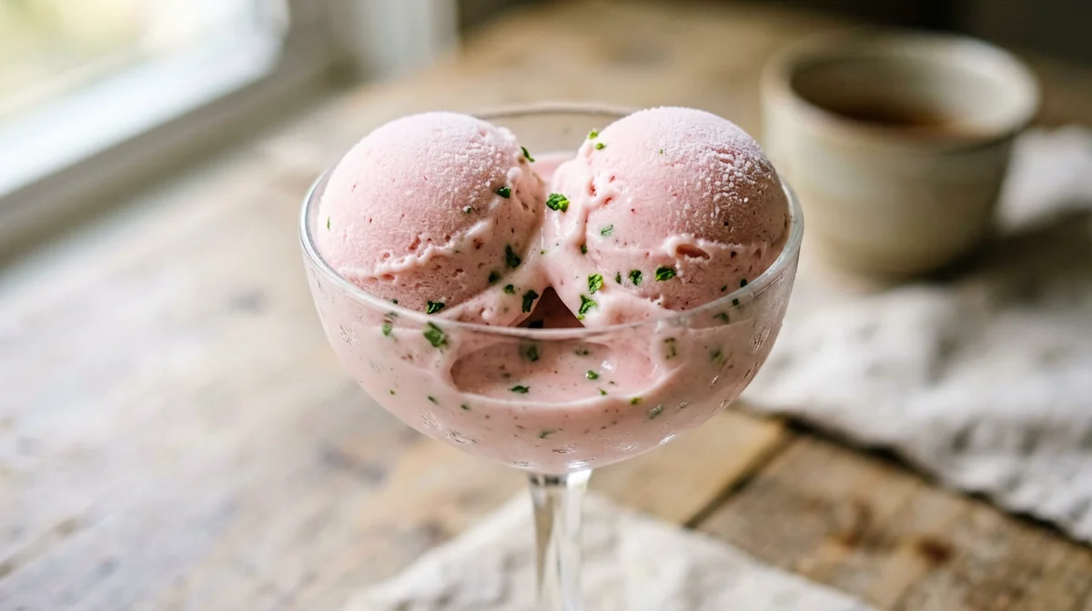 Pink grapefruit sorbet