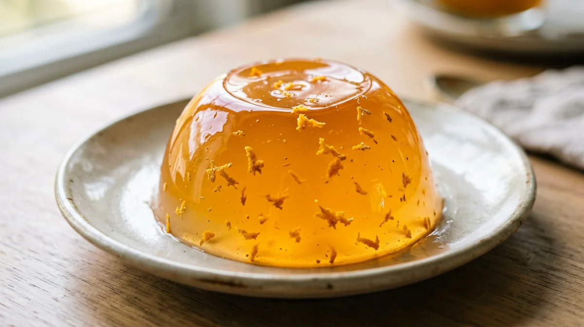 Orange agar jelly
