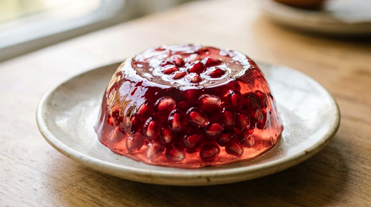 Gelatina di melagrana con agar