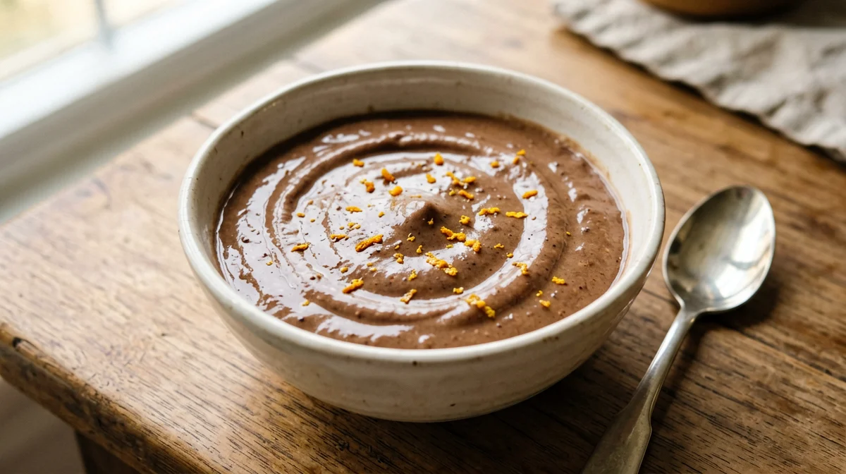 Orange cocoa oat cream
