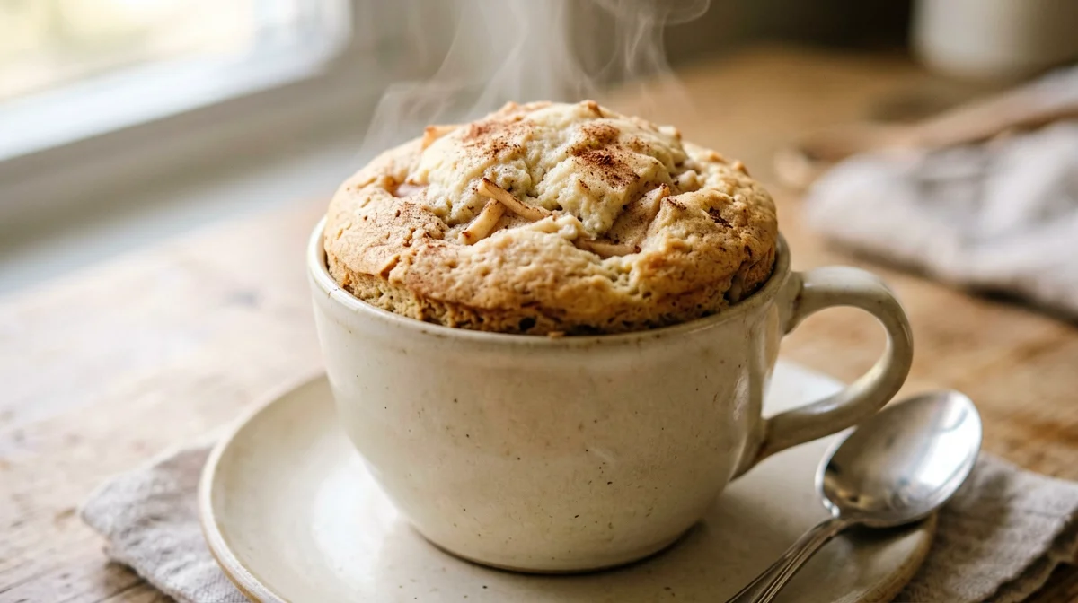 Mug cake di mela e cannella senza glutine
