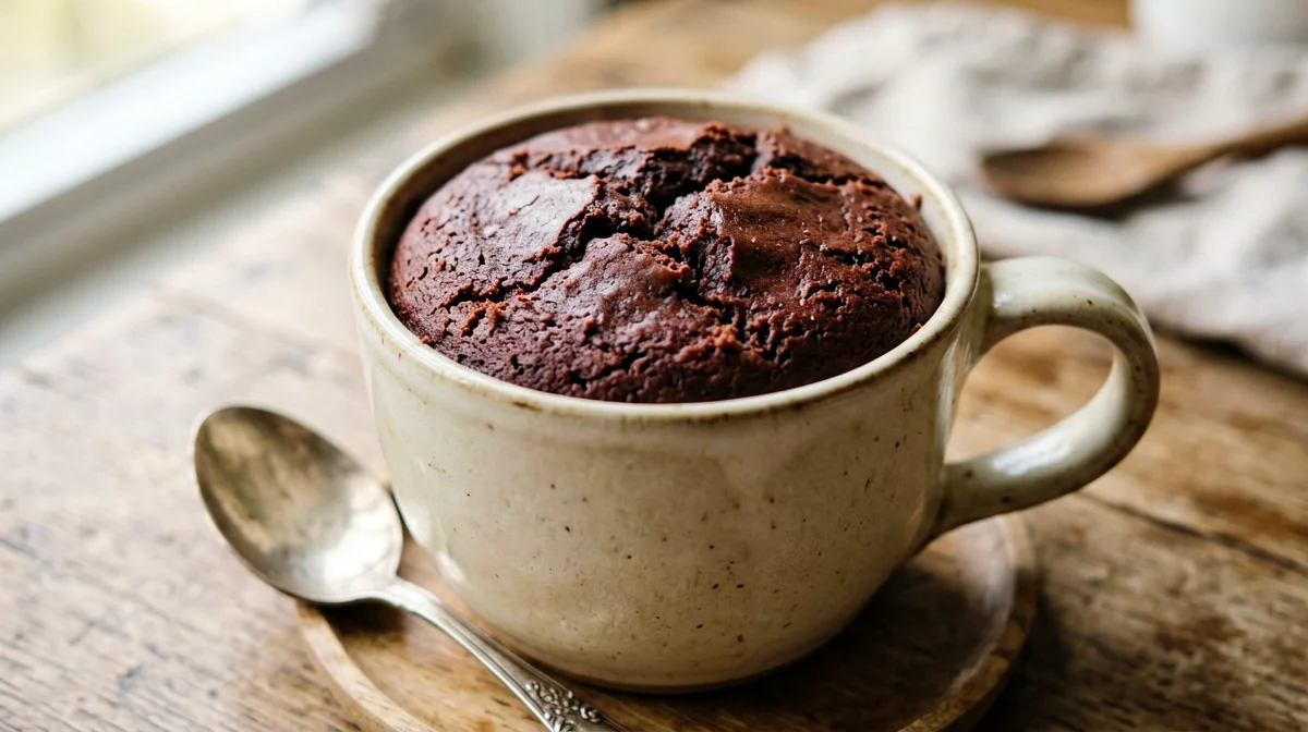 Mug cake alle castagne e cacao senza glutine
