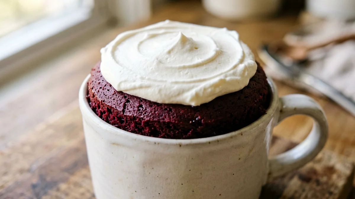 Mug cake red velvet alla barbabietola