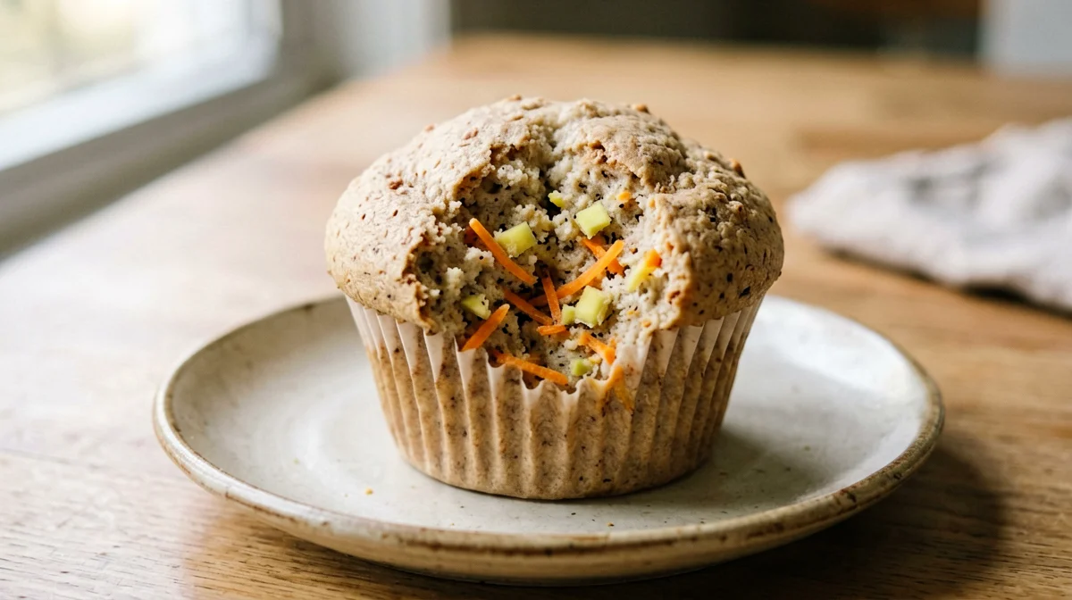 Muffin vegano alla carota e zenzero