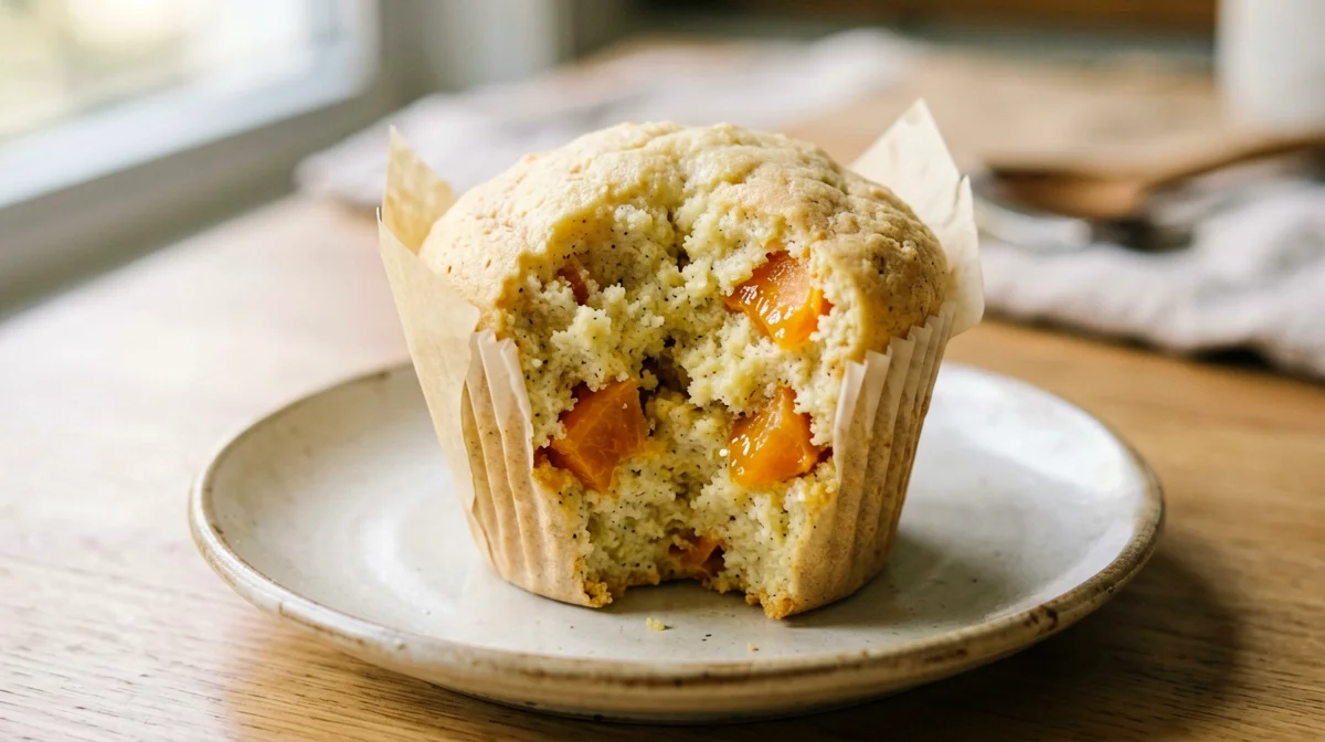 Millet flour apricot muffin