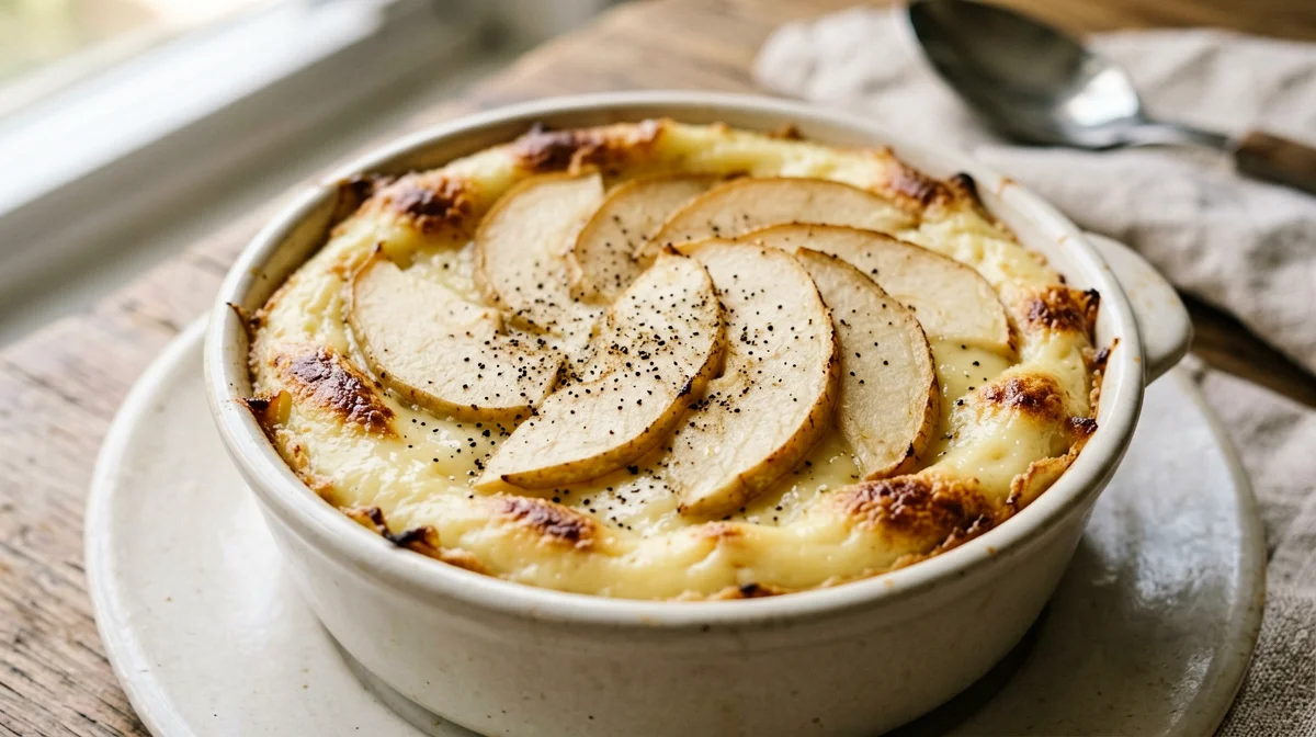 Cardamom pear clafoutis