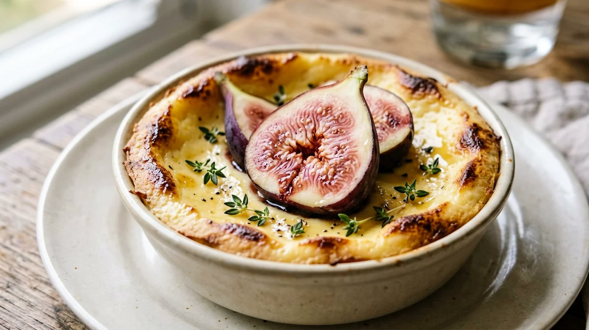 Fig and thyme clafoutis