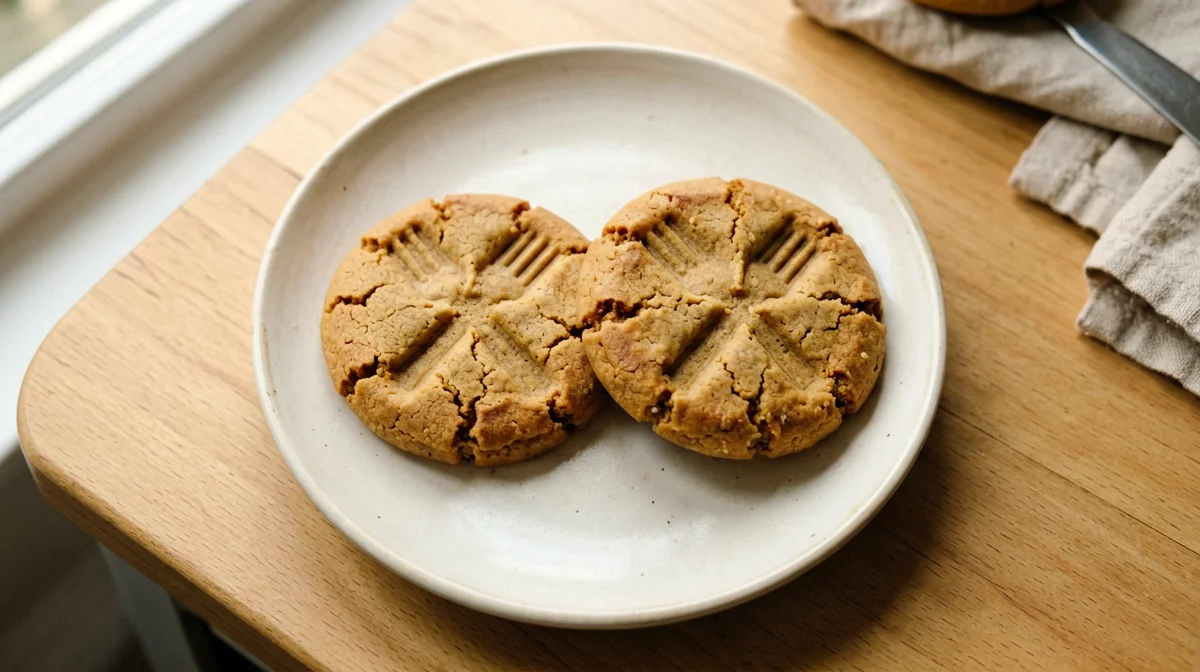 Biscotti morbidi al burro di arachidi senza farina