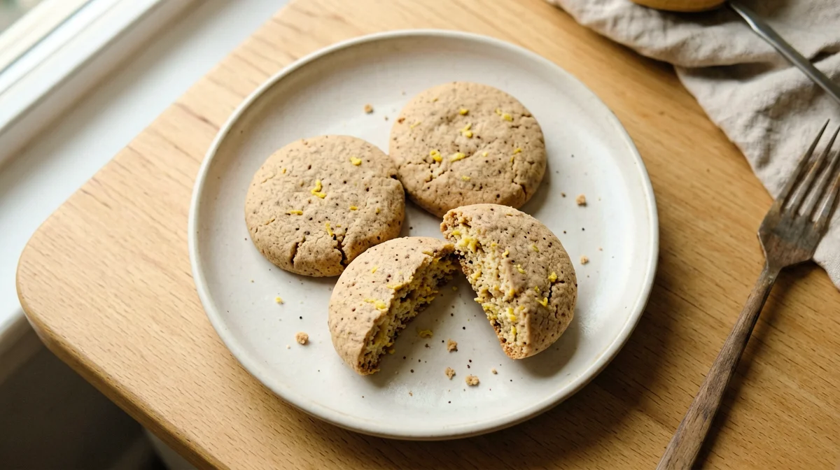 Biscotti integrali all'olio extravergine e limone