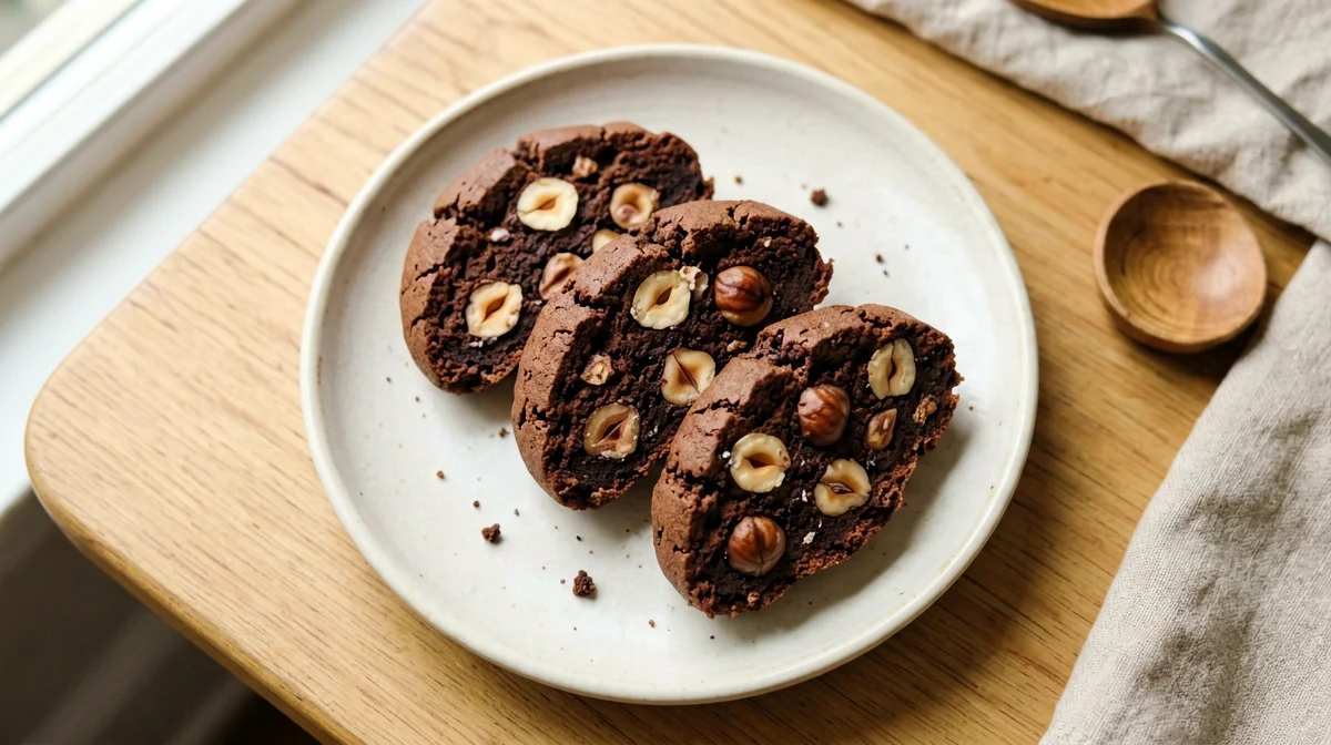 Cantucci al cacao e nocciole