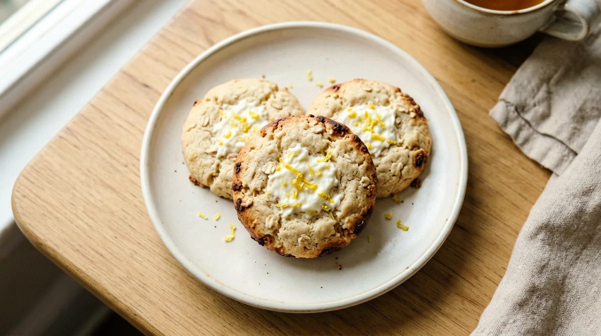 Biscotti proteici di quark al limone