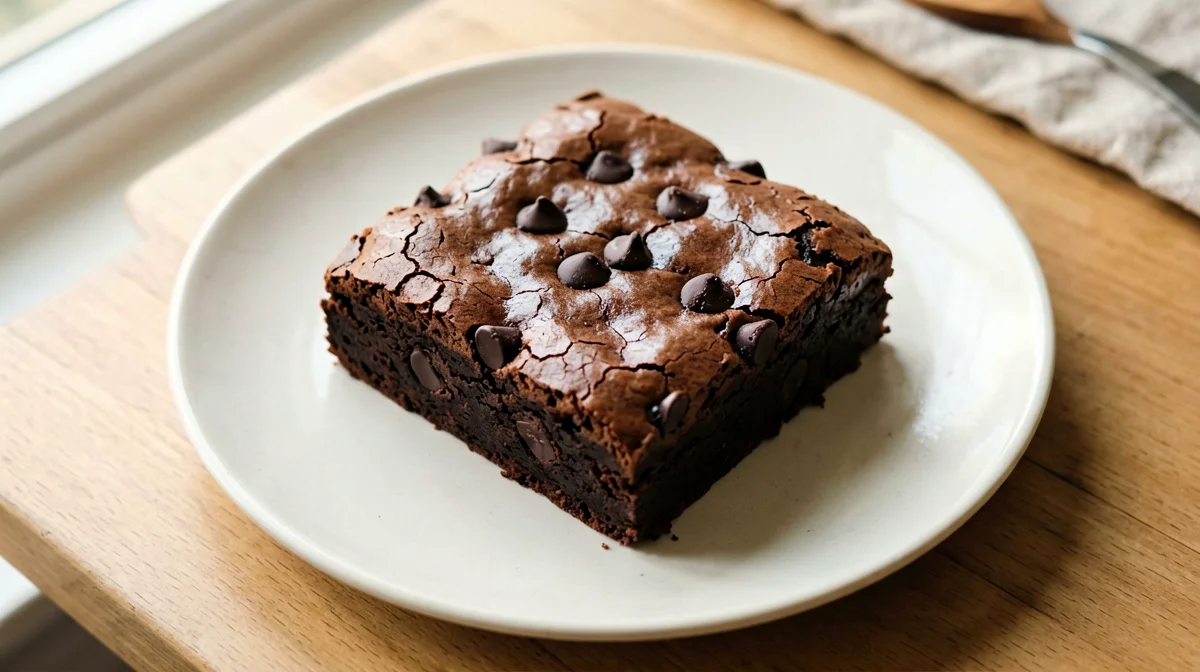 Light black bean brownie