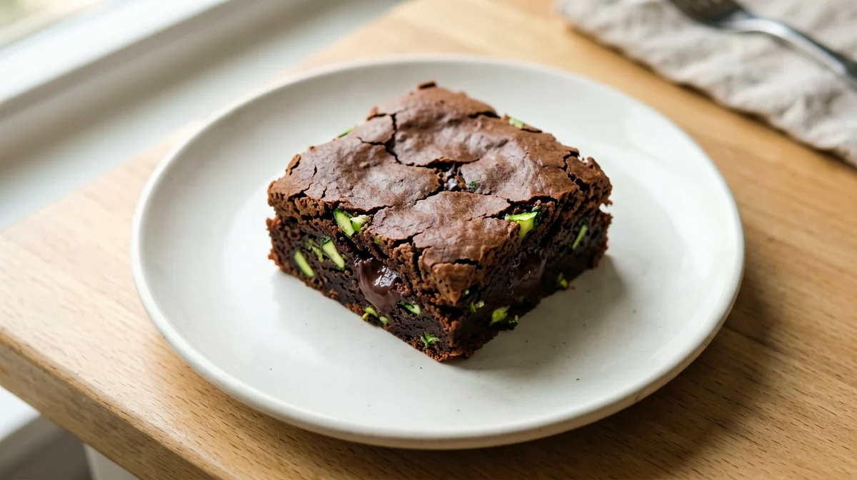 Zucchini cocoa brownie