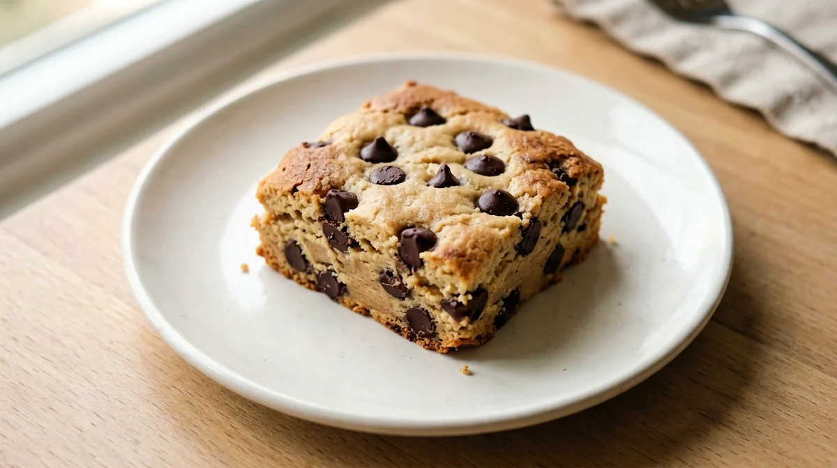 Blondie vegano di ceci e burro di arachidi