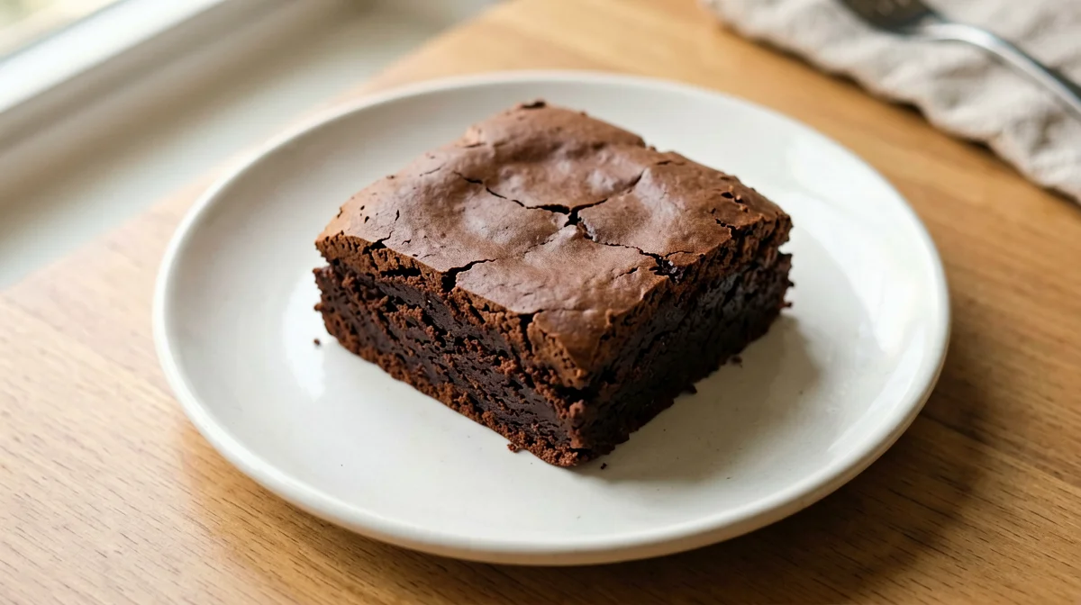 Vegan avocado brownie