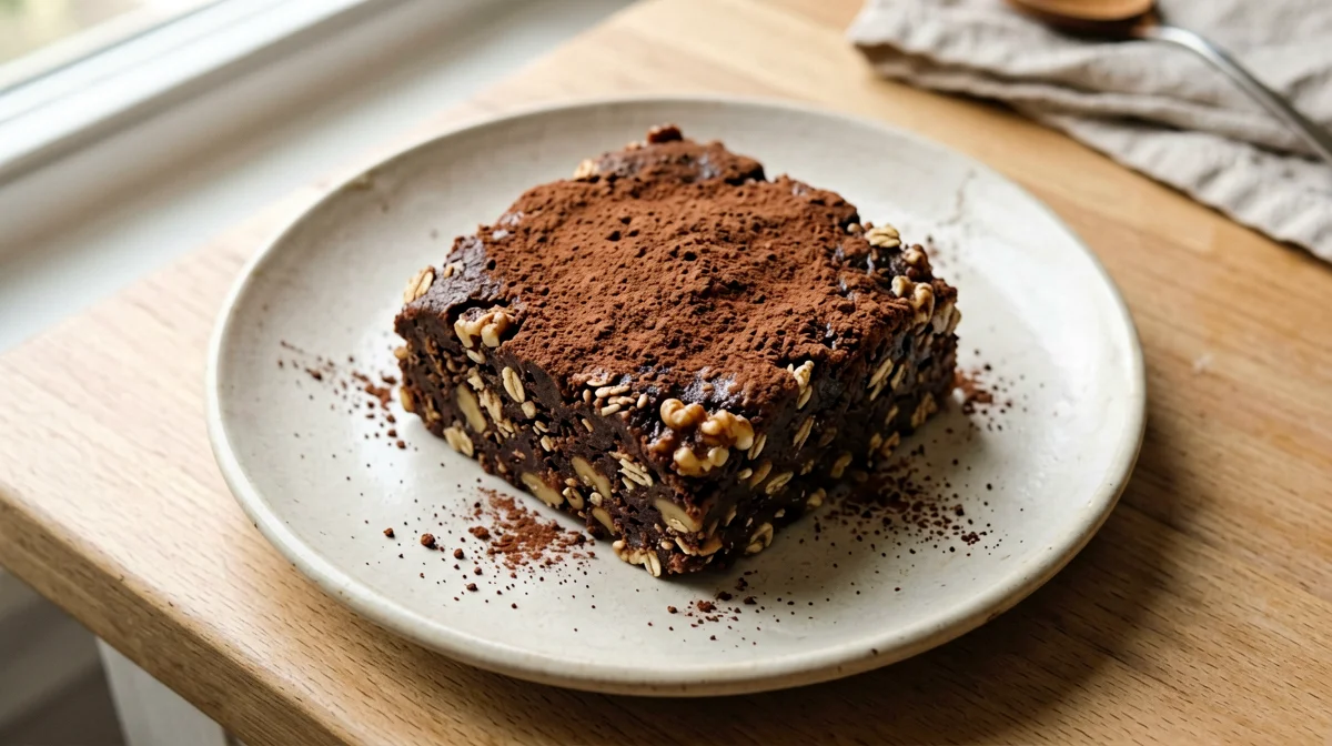 Brownie crudo di datteri e noci
