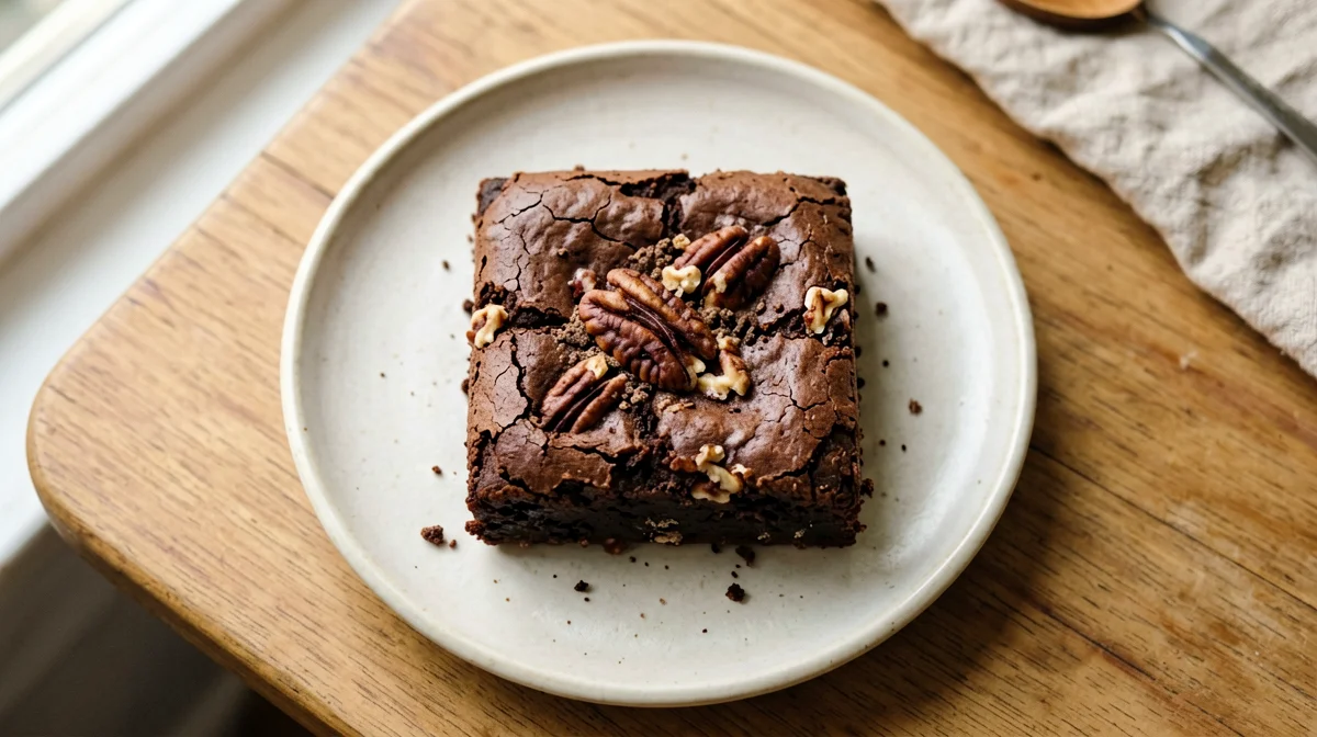 Brownie di grano saraceno con noci pecan
